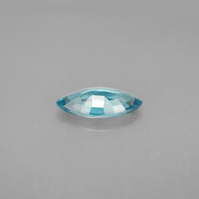 Circón azul natural de 1,33 ct, marquesa, VS