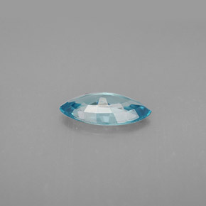 Circón azul natural de 1,33 ct, marquesa, VVS-VS
