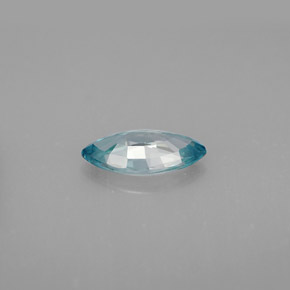 Circón azul natural de 1,42 ct, marquesa, VVS