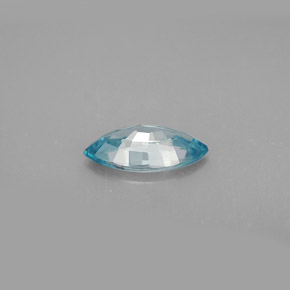 Circón azul natural de 1,36 ct, marquesa, VVS
