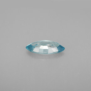 Circón azul natural de 1,37 ct, marquesa, VVS