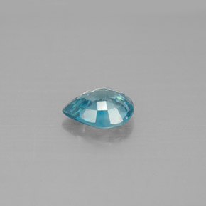Circón azul natural de 1,50 ct, en forma de pera, VVS-VS