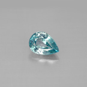 Circón azul natural de 1,75 ct, en forma de pera, VVS-VS