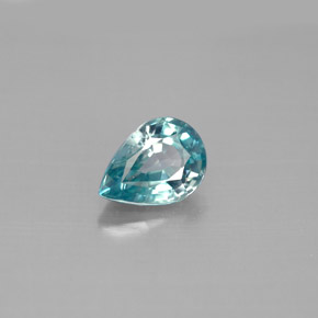 Circón azul natural de 1,75 ct, en forma de pera, VVS-VS