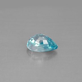 Circón azul natural de 1,80 ct, en forma de pera, VVS