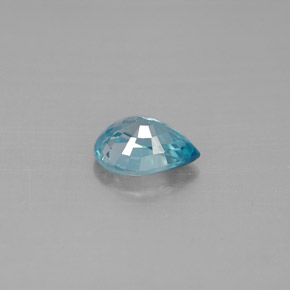 Circón azul natural de 1,66 ct, en forma de pera, VVS-VS