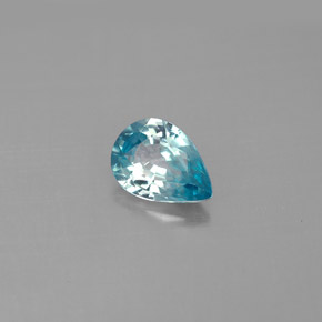 Circón Azul natural de 1.36 ct, En forma de pera, VVS-VS