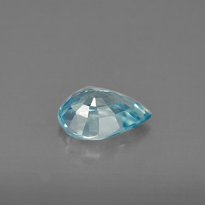 Circón azul natural de 1,54 ct, en forma de pera, VVS