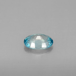 Circón azul natural de 1,12 ct, corte óvalo, VVS-VS