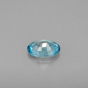 Circón azul natural de 1,14 ct, corte óvalo, VS