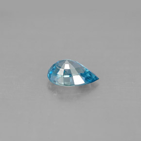 Circón azul natural de 1,04 ct, en forma de pera, VVS