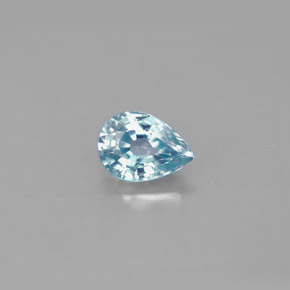 Circón azul natural de 1,19 ct, en forma de pera, VS