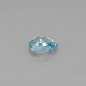 Circón azul natural de 1,19 ct, en forma de pera, VS
