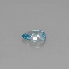 Circón azul natural de 1,03 ct, en forma de pera, VS