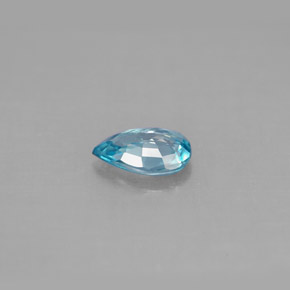 Circón azul natural de 0,81 ct, en forma de pera, VS