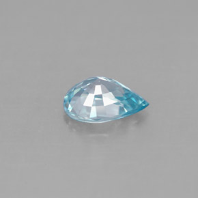 Circón azul natural de 1,01 ct, en forma de pera, VS