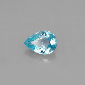 Circón azul natural de 0,99 ct, en forma de pera, VS