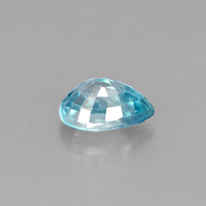Circón Azul natural de 1.28 ct, En forma de pera, VS