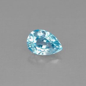 Circón Azul natural de 1.09 ct, En forma de pera, VS