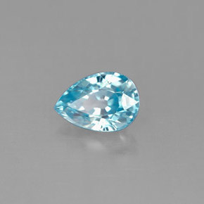 Circón Azul natural de 1.09 ct, En forma de pera, VS
