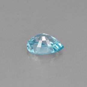 Circón Azul natural de 1.09 ct, En forma de pera, VS