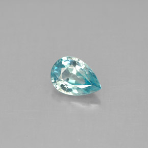 Circón azul natural de 1,08 ct, en forma de pera, VVS-VS