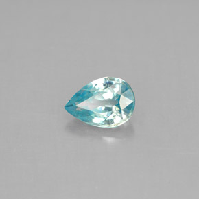 Circón azul natural de 1,08 ct, en forma de pera, VVS-VS