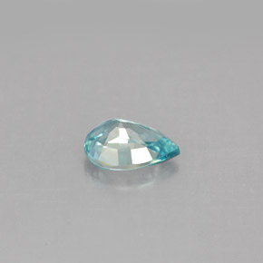 Circón azul natural de 1,08 ct, en forma de pera, VVS-VS