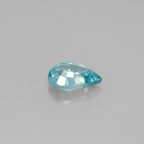 Circón azul natural de 1,00 ct, en forma de pera, VVS-VS