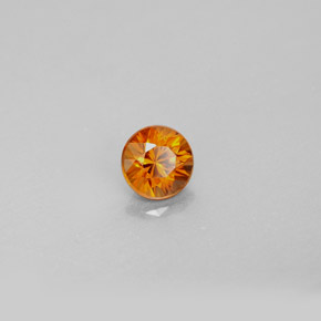 Circón Naranja natural de 0.98 ct, Corte Redondo, VVS-VS