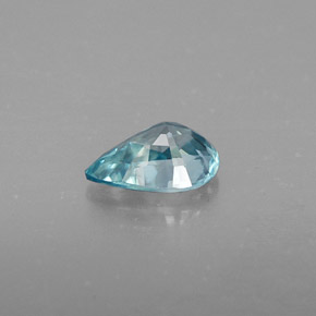 Circón azul natural de 0,90 ct, en forma de pera, VVS-VS