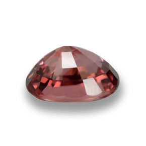 Circón rojo natural de 3,95 ct, corte óvalo, VVS-VS