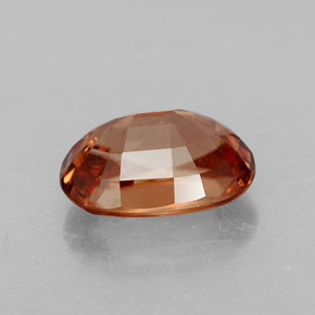 Circón naranja natural de 3,73 ct, corte óvalo, VVS