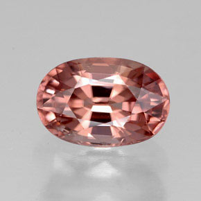 Circón naranja natural de 3,41 ct, corte óvalo, VVS-VS