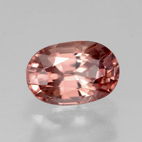 Circón naranja natural de 3,41 ct, corte óvalo, VVS-VS