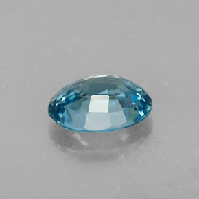 Circón azul natural de 1,25 ct, corte óvalo, VVS