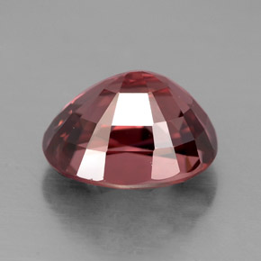 Circón rosa natural de 5,12 ct, corte óvalo, VVS