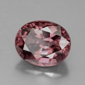 Circón Rosado natural de 4.52 ct, Corte Óvalo, VVS