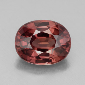 Circón Cuarzo Rosa natural de 4.49 ct, Corte Óvalo, IF