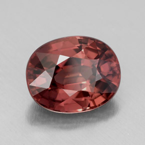 Circón Cuarzo Rosa natural de 4.49 ct, Corte Óvalo, IF