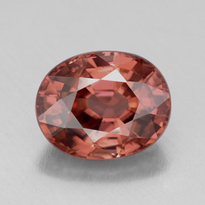 Circón rosa natural de 4,49 ct, corte óvalo, IF