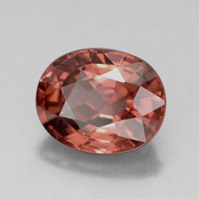 Circón rosa natural de 4,49 ct, corte óvalo, IF