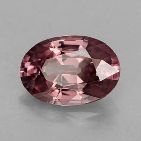 Circón rosa natural de 2,82 ct, corte óvalo, IF