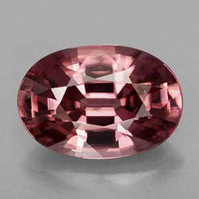 Circón rosa natural de 3,17 ct, corte óvalo, VVS-VS