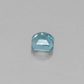 Circón azul natural de 0,36 ct, corte esmeralda, VS