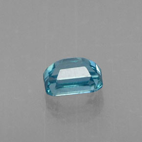 Circón azul natural de 0,41 ct, corte esmeralda, VVS-VS