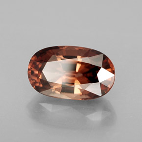 Circón naranja natural de 4,69 ct, corte óvalo, VVS