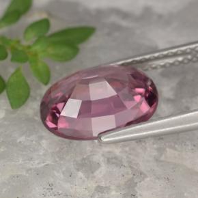 Circón rosa natural de 4,18 ct, corte óvalo, VVS