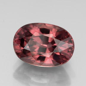 Circón rosa natural de 4,93 ct, corte óvalo, IF