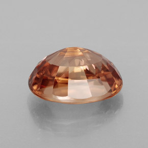 Circón naranja natural de 4,08 ct, corte óvalo, IF